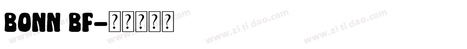 Bonn BF字体转换